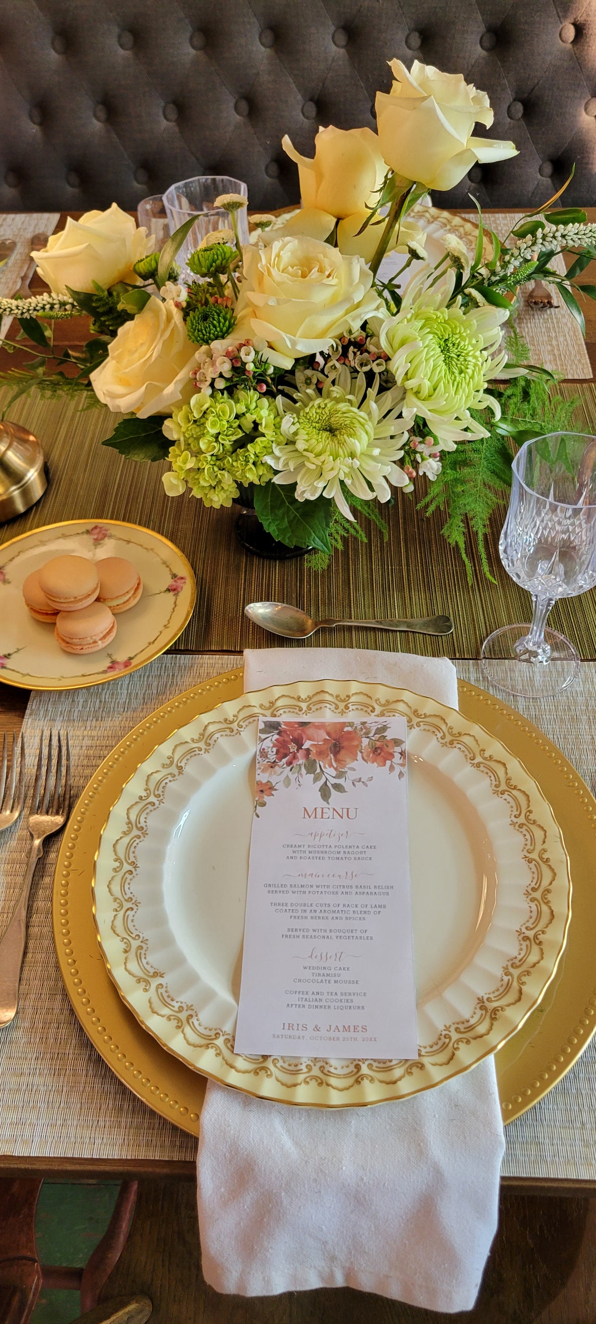 Table Setting for the Holidays. (10/30, 4pm)