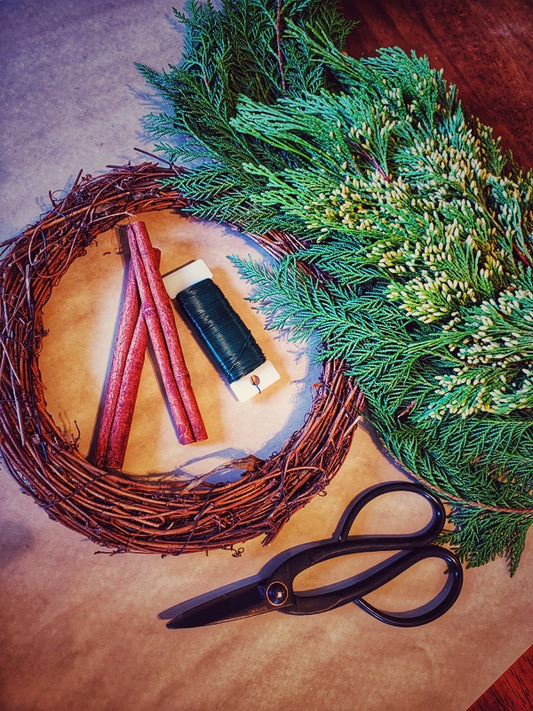 Wreath Making Workshop & Celebration (Saturday, 11/29, 4pm)